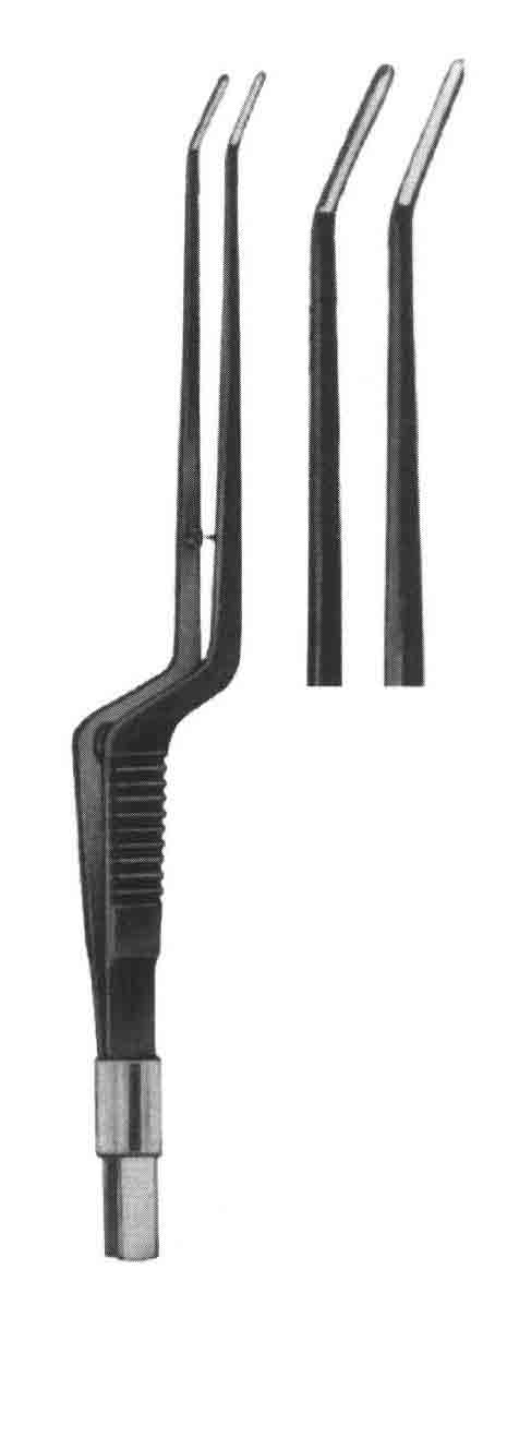 BİPOLAR PENSET BAYONET İZOLELİ 19CM NO-D